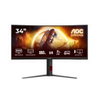 AOC G4 CU34G4 computer monitor 86.4 cm (34'') 3440 x 1440 pixels Wide Quad HD LED Black, Red
