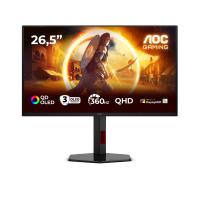 AOC G4 Q27G4SDR computer monitor 67.3 cm (26.5'') 2560 x 1440 pixels Quad HD QD-OLED Black, Red
