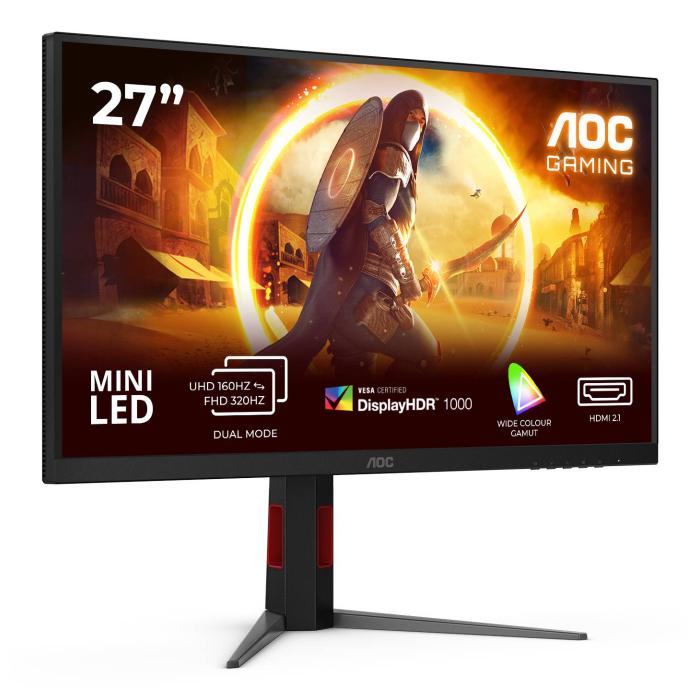 AOC G4 U27G4XM computer monitor 68.6 cm (27'') 3840 x 2160 pixels 4K Ultra HD LED Black, Red — image 2 of 42