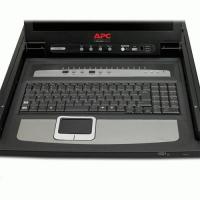 APC 17'' Rack LCD Console with Integrated 16 Port Analog KVM Switch, view image 2 of 4