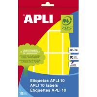 APLI 02754 self-adhesive label Rectangle Permanent Yellow 128 pc(s), view image 2 of 2
