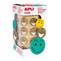 APLI 14374 self-adhesive label Round Removable Gold
