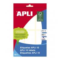 APLI 1651 self-adhesive label Rectangle Permanent White 60 pc(s)