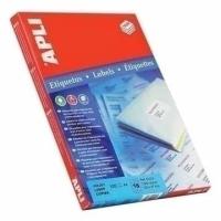 APLI Labels Round corners 64 x 33.9mm self-adhesive label White 2400 pc(s)