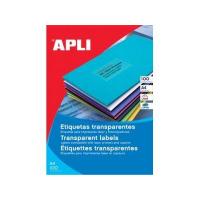 APLI SP-581225 Transparent Self-adhesive printer label