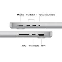 Apple MacBook Pro 14-inch : M5 Pro chip with 15‑core CPU and 16‑core GPU, 24GB, 2TB SSD - Silver, view image 16 of 18