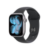 Apple Watch Series 11 GPS + Cellular 42mm Space Grey Aluminium Case with Black Sport Band - S/M