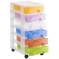 Archivo 2000 1006R SU TL office drawer unit Transparent, White Polypropylene