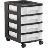 Archivo 2000 1104R CS TL office drawer unit Black Plastic