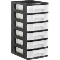 Archivo 2000 1106 CS TL office drawer unit Black Plastic