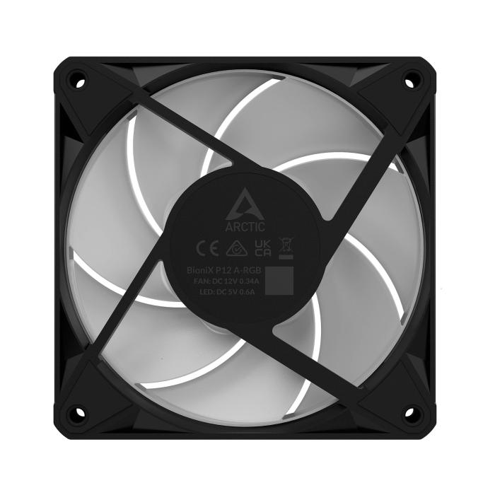 ARCTIC BioniX P12 A-RGB - 3 Pack 120 mm PWM Fan with Daisy Chain — image 9 of 20