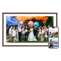 Arzopa D15 digital photo frame Brown 39.6 cm (15.6'') Touchscreen, view image 2 of 2