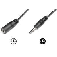 ASSMANN Electronic 3.5mm M/F, 2.5 m audio cable Black