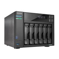 Asustor LOCKERSTOR 6 NAS Desktop Intel® Celeron® N5105 8 GB DDR4 HDD ADM Black