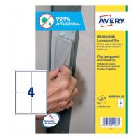 Avery AM004A4 self-adhesive label Rectangle Removable Transparent 40 pc(s)