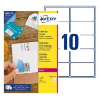 Avery L4612-25 self-adhesive label Rectangle Permanent White 250 pc(s)