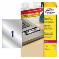 Avery L6013-8 printer label Silver Self-adhesive printer label