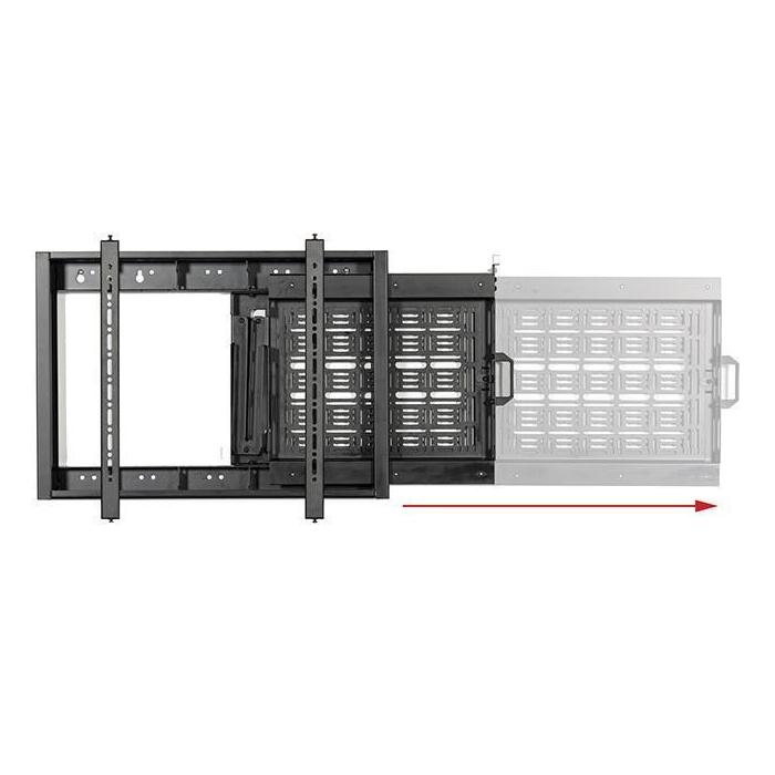 B-Tech Flat Screen Wall Mount with Slide-Out AV Storage Tray (VESA 600 x 400) — image 3 of 8