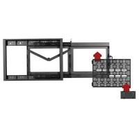B-Tech Flat Screen Wall Mount with Slide-Out AV Storage Tray (VESA 600 x 400), view image 7 of 8