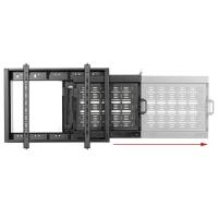 B-Tech Flat Screen Wall Mount with Slide-Out AV Storage Tray (VESA 600 x 400), view image 3 of 8