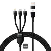 Baseus CASS030101 USB cable 1.2 m USB A/USB C USB C/Micro-USB B/Lightning Black