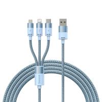 Baseus CAXS000017 USB cable 1.2 m USB A USB C/Micro USB-A/Lightning Blue