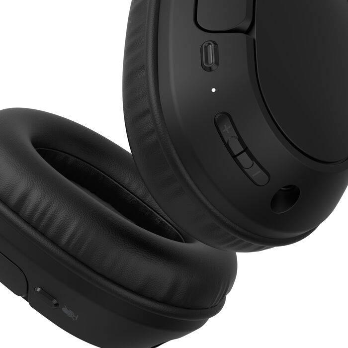 Belkin AUD009HQBK headphones/headset Wireless Head-band Calls/Music USB Type-C Bluetooth Black — image 3 of 10