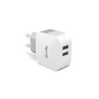 Celly TC2USBTURBO mobile device charger Smartphone, Tablet White AC Indoor