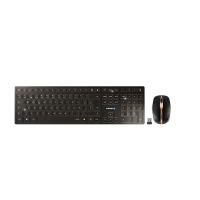 CHERRY DW 9100 SLIM keyboard Mouse included Universal RF Wireless + Bluetooth QWERTY Spanish Black
