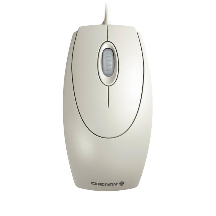 CHERRY WHEELMOUSE OPTICAL Corded Mouse, Light Grey, PS2/USB — image 2 of 5