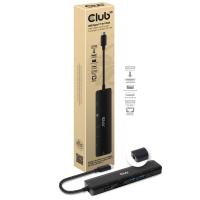 CLUB3D USB type C 7in1 Hub HDMI 4K60Hz SD TF Card slot 2x USB Type A USB Type C PD RJ45 Works with Thunderbolt 3