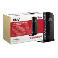 CLUB3D USB3.2 Gen1 Type A or C Dual Display 4K60Hz Docking Station DisplayLink® Certified