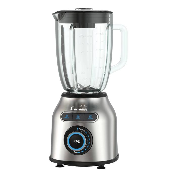 Comelec BL7158 blender 1.75 L Tabletop blender 1600 W Black, Silver