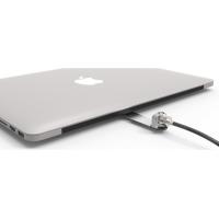 Compulocks Blade Universal Lock Slot Adapter with Keyed Cable Lock Silver