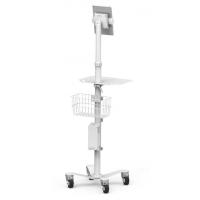 Compulocks Universal Tablet Cling Medical Rolling Kiosk White