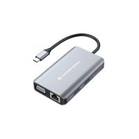 Conceptronic DONN21G laptop dock/port replicator Wired USB 3.2 Gen 1 (3.1 Gen 1) Type-C Grey