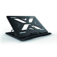 Conceptronic ERGO Laptop Cooling Stand Laptop stand Black 39.6 cm (15.6'')