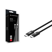 Conceptronic ETTA02B12 USB 3.2 Gen 2 C-C PD 3.0 100W Cable 1.2M, 20V 5A, 10Gbps, E-Mark, view image 3 of 4
