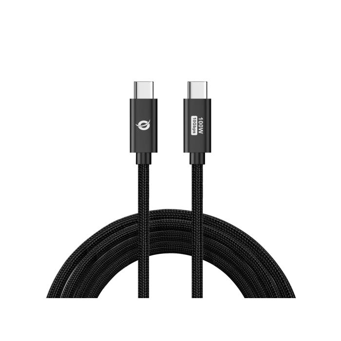 Conceptronic ETTA02B20 USB 3.2 Gen 2 C-C PD 3.0 100W Cable 2M, 20V 5A, 10Gbps, E-Mark — image 2 of 4
