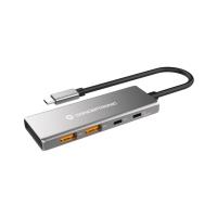 Conceptronic HUBBIES15G interface hub USB 3.2 Gen 2 (3.1 Gen 2) Type-C 10000 Mbit/s Grey