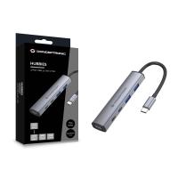 Conceptronic HUBBIES22G 4-Port USB 3.2 Gen 1 Hub, 2 x USB-C & 2 x USB-A Ports, 5Gbps, USB-C PD 100W, view image 5 of 12