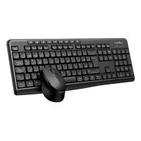 CoolBox COO-KTR-03W keyboard Mouse included Home/Office RF Wireless QWERTY Spanish Black