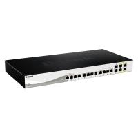 D-Link 12-port 10GBASE-T, 2-port SFP+ and 2-port 10GBASE-T/SFP+ Multi-Gigabit Smart Managed Switch