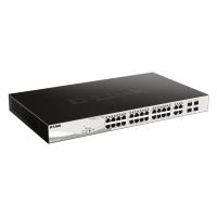 D-Link 24-Port Gigabit PoE Smart Managed Switch with 4 x Combo 1000BaseT/Mini-GBIC SFP ports
