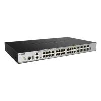 D-Link 24-Port L3 Stackable Managed Gigabit Switch including 4 x 1000BaseT/SFP & 4 x 10GE SFP+