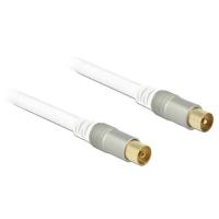 DeLOCK 5m RG-6/U coaxial cable RG-6/U IEC White