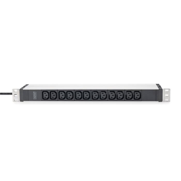 Digitus Socket strip with aluminum profile, 12-way, 2 m cable safety plug — image 4 of 4
