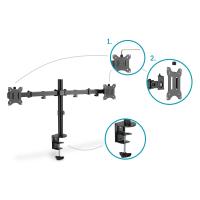 Digitus Universal Dual Monitor Clamp Mount, view image 4 of 9