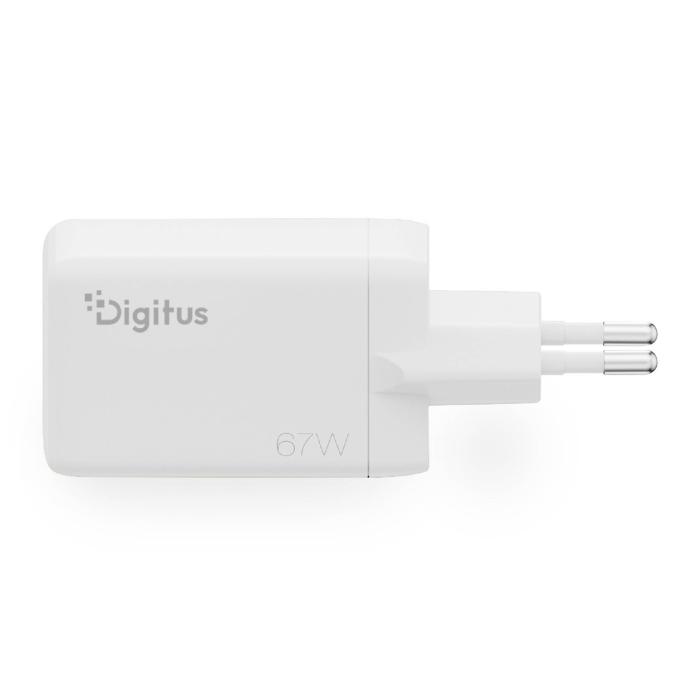 Digitus USB GaN Charger 67W, 2x USB-C, 1x USB-A — image 4 of 4