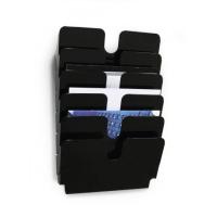 Durable 1700014061 literature rack 1 shelves Black